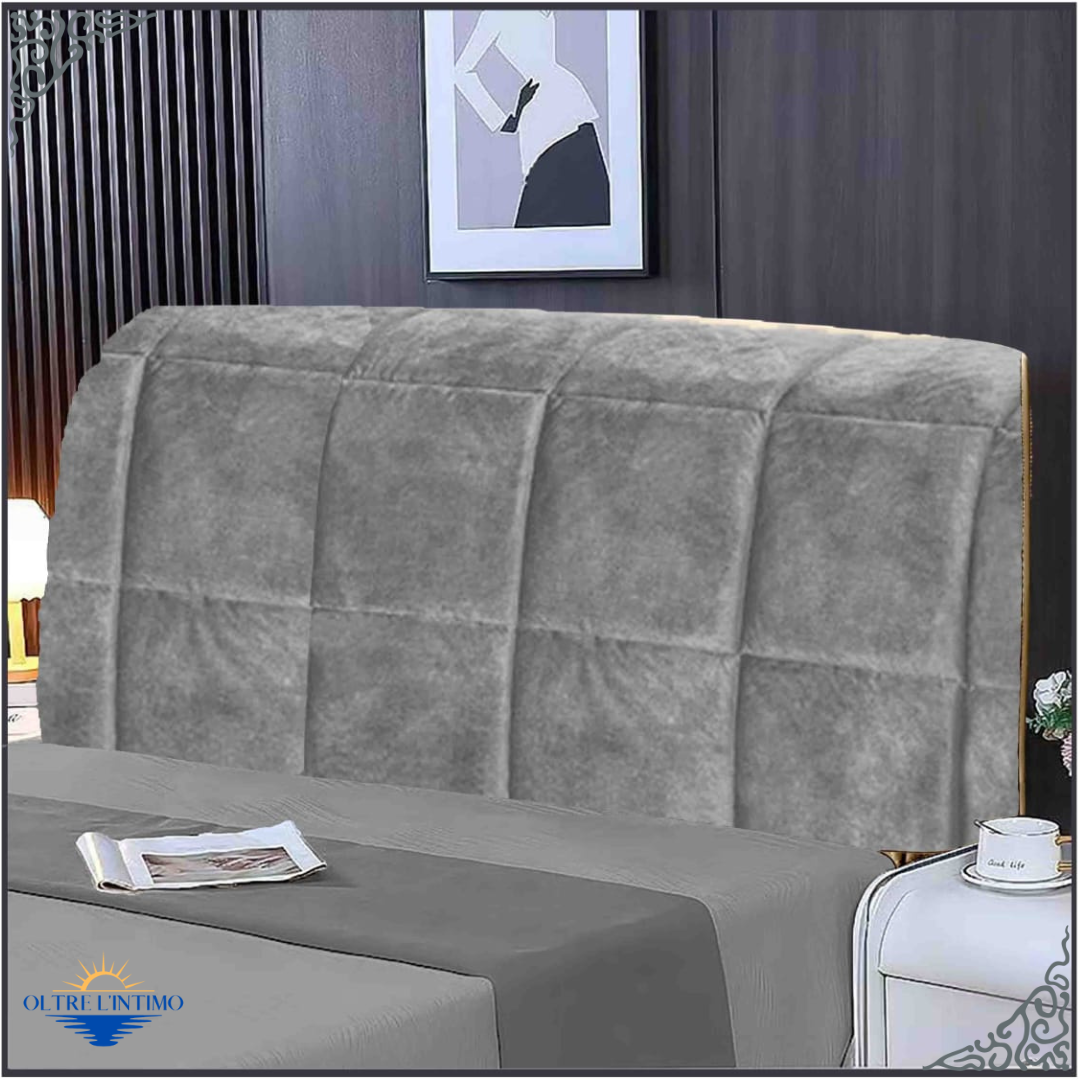 Oltre L'Intimo - Copri Testata in Velluto Grigio Copritestata - Oltre L' intimo