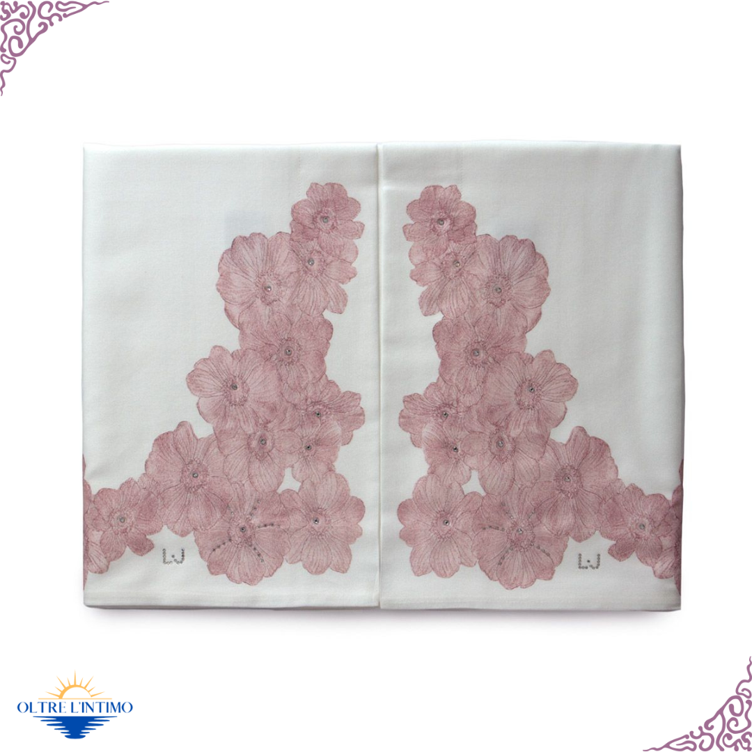 Liu Jo- Completo Lenzuola, Cassiopea Rosa Lenzuola - Oltre L' intimo