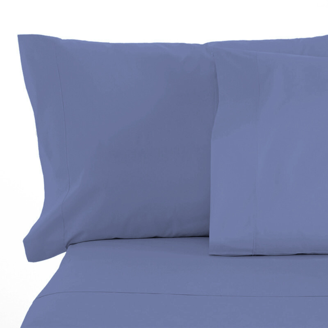 Oltre L'Intimo - Completo Lenzuola Tinta Unita Avio / Singole Lenzuola - Oltre L' intimo