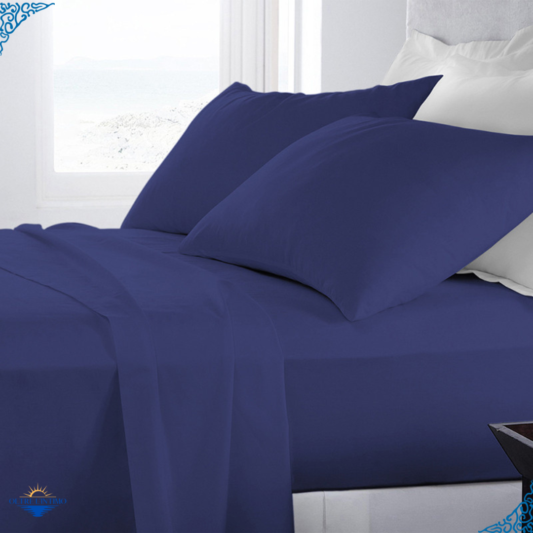 Oltre L'Intimo - Completo Lenzuola Tinta Unita Grigio Chiaro / Singole Lenzuola - Oltre L' intimo