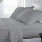 Oltre L'Intimo - Completo Lenzuola Tinta Unita Grigio Chiaro / Singole Lenzuola - Oltre L' intimo