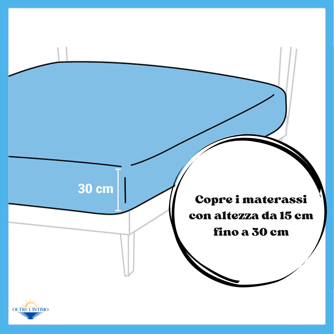 Oltre L'Intimo - Lenzuolo Sotto con Angoli Bianco / Singole Lenzuola sotto - Oltre L' intimo