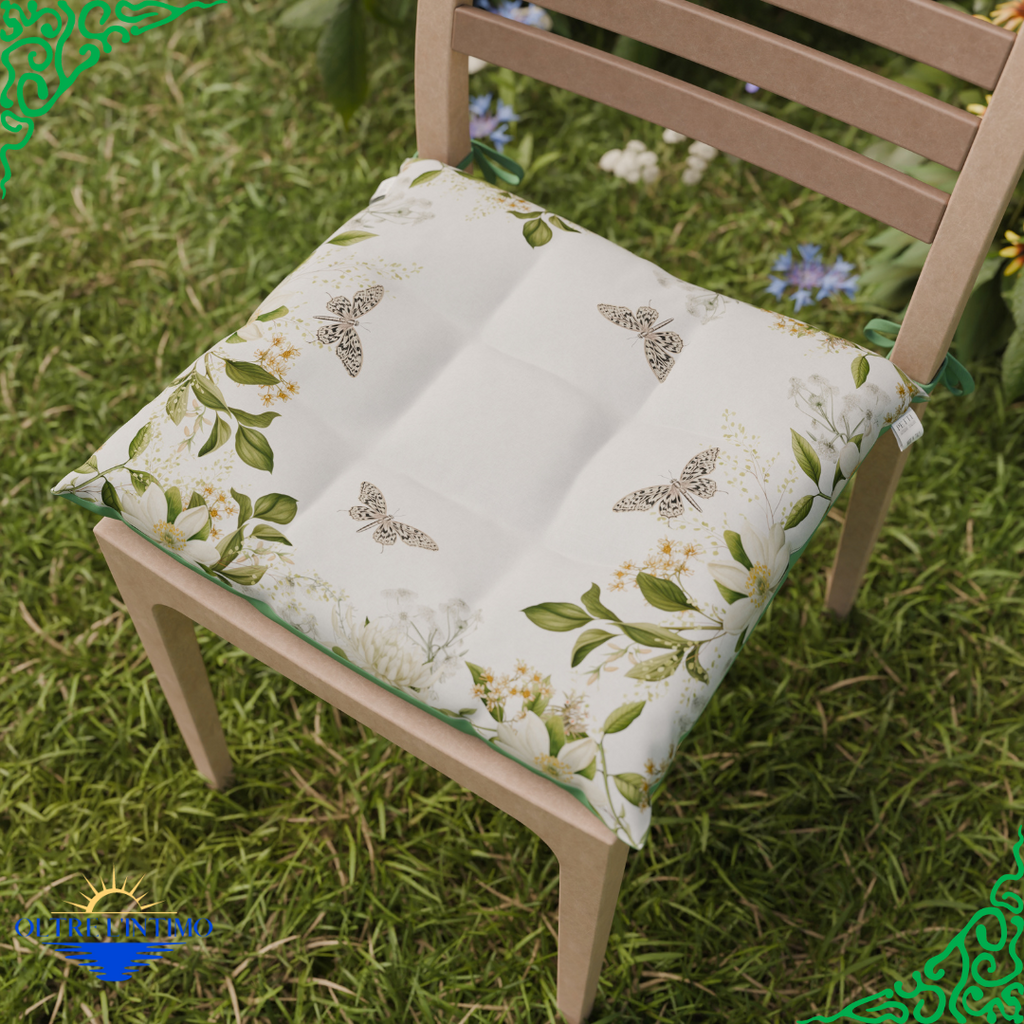 PETTI- Cuscini per sedie copri sedia con laccetto in stampa digitale 6 pezzi, Floral Default Title Coprisedia - Oltre L' intimo