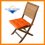 Maratex - Coppia cuscino copri sedia con laccetti Art. Giunco Arancio Coprisedia - Oltre L' intimo