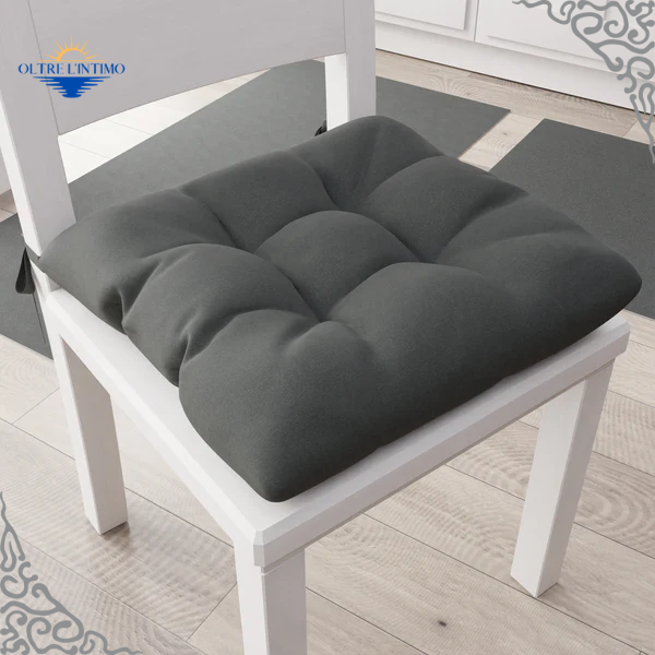 PETTI - Cuscini per sedie, Copri sedia, Tinta Unita Grigio fumo Coprisedia - Oltre L' intimo