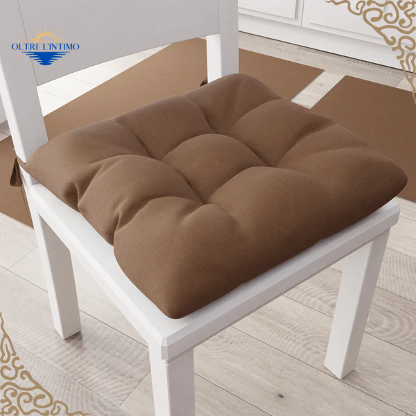 PETTI - Cuscini per sedie, Copri sedia, Tinta Unita Marrone Coprisedia - Oltre L' intimo