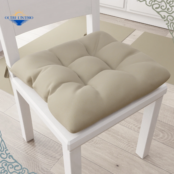 PETTI - Cuscini per sedie, Copri sedia, Tinta Unita Tortora Coprisedia - Oltre L' intimo