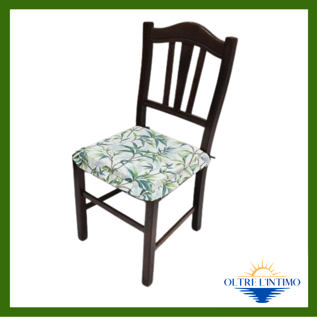 Maratex - Copri sedia con laccetti e riccio Art. Primavera conf. 6 pz Bambù Verde Coprisedia - Oltre L' intimo