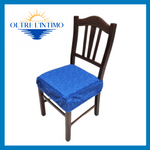 Maratex - Coppia cuscino copri sedia con molla elastica art. Supreme Blu Coprisedia - Oltre L' intimo