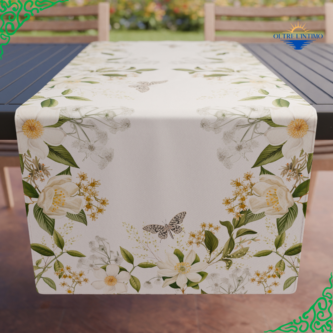 PETTI- Runner tavola cucina in stampa digitale, Floral Default Title Runner - Oltre L' intimo