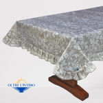 Maratex - Tovaglia con volant in cotone plastificato Edera Beige / X4 (mis. 150x150 cm) Tovaglia - Oltre L' intimo