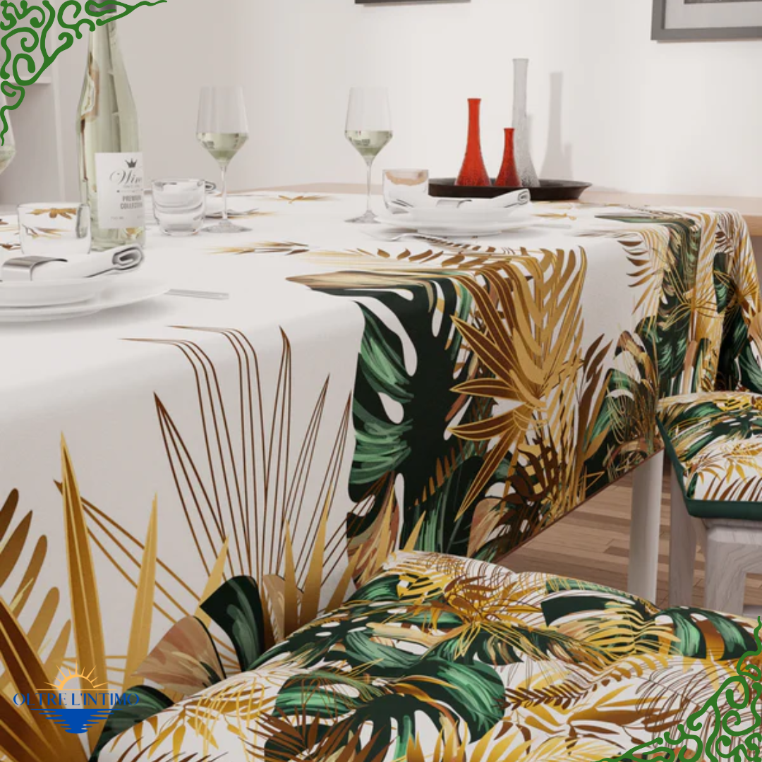 PETTI - Tovaglia da tavola antimacchia in stampa digitale, Tropical -04 X12 (mis. 140X240 cm) Tovaglia - Oltre L' intimo