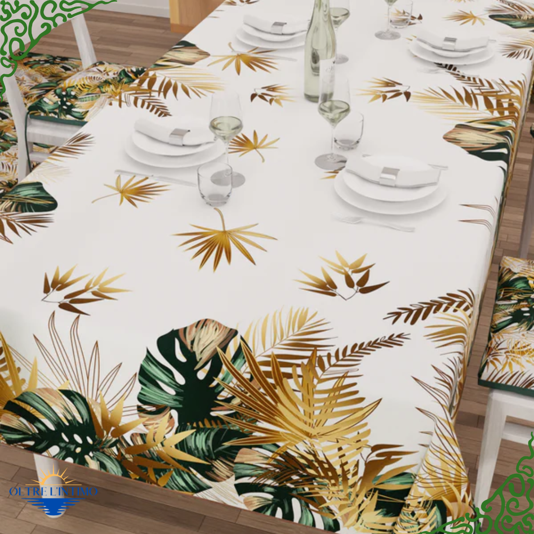 PETTI - Tovaglia da tavola antimacchia in stampa digitale, Tropical -04 X6 (mis. 140X180 cm) Tovaglia - Oltre L' intimo