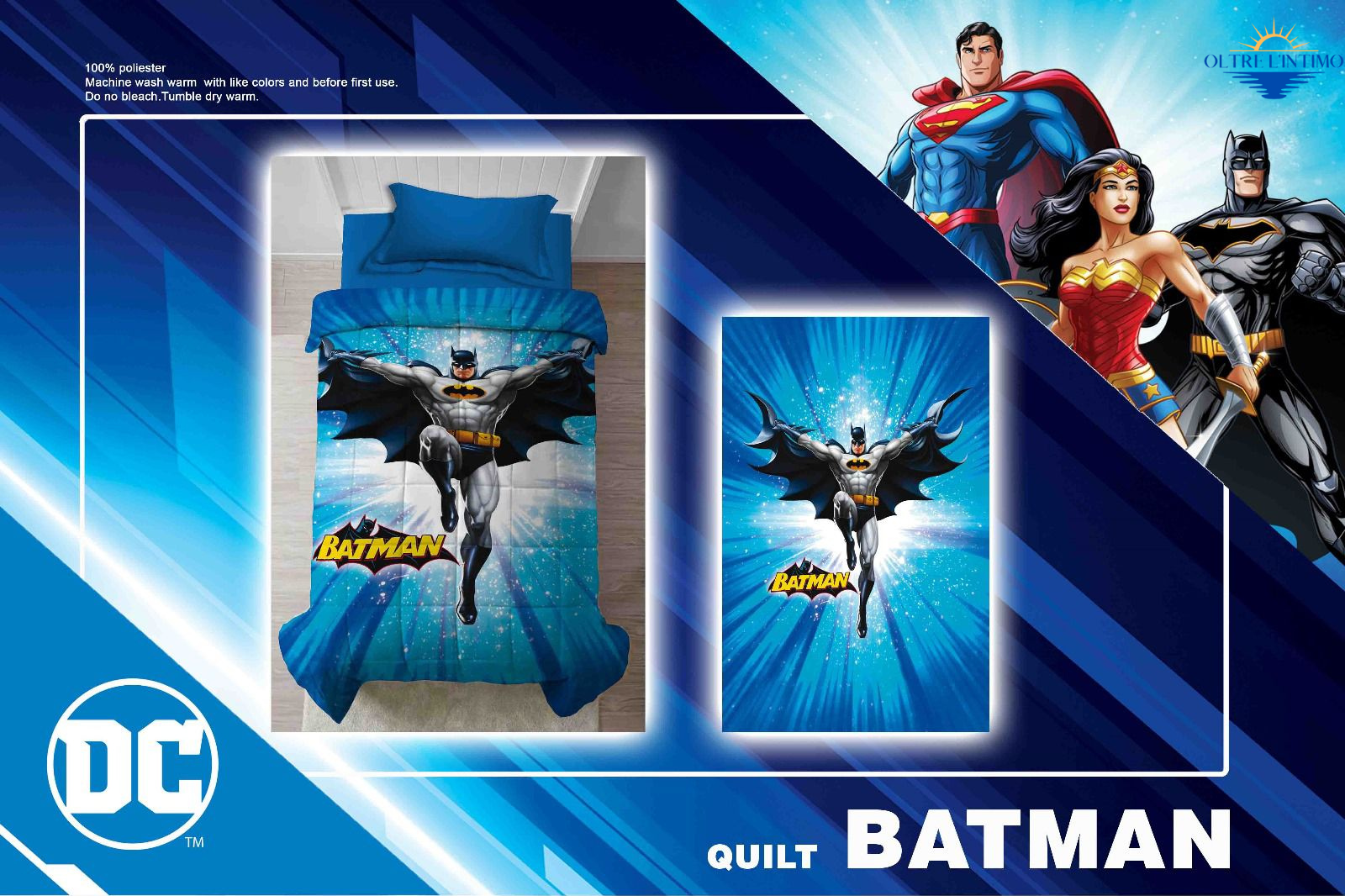 DC - Trapunta Singola Supereroi Batman Trapunta - Oltre L' intimo