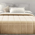 Oltre L'Intimo - Trapunta Matrimoniale in velluto Panna Trapunta - Oltre L' intimo