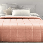 Oltre L'Intimo - Trapunta Matrimoniale in velluto Rosa Trapunta - Oltre L' intimo